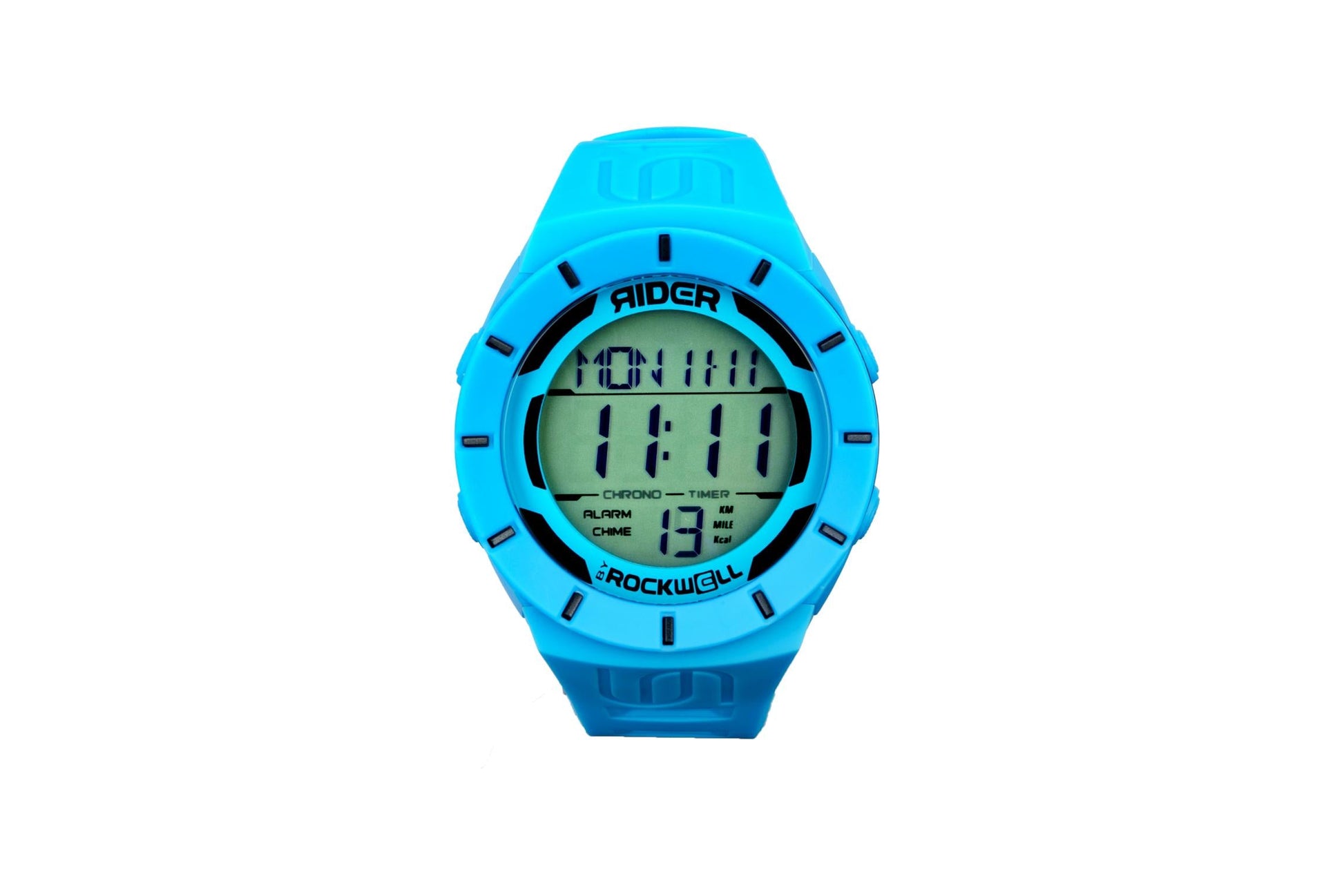Uncommon1111 Watch – Blue dual-time water-resistant training watch