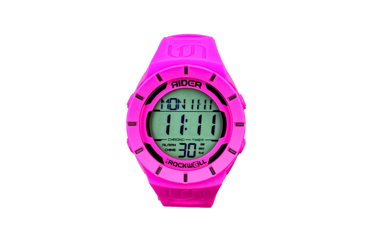 Uncommon1111 Watch – Hot Pink performance watch with dual time zones