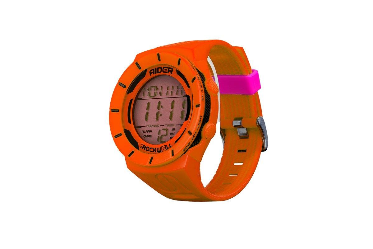 Uncommon1111 Watch – Orange rugged athletic watch with 50-lap memory