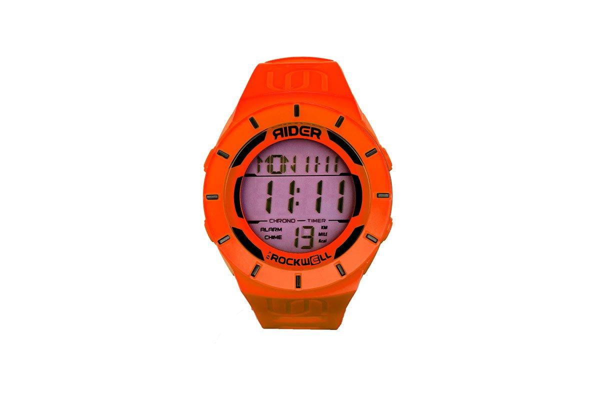 Uncommon1111 Watch – Orange rugged athletic watch with 50-lap memory