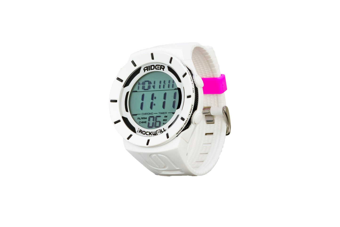 Uncommon1111 Watch – White multi-function sport watch with alarms