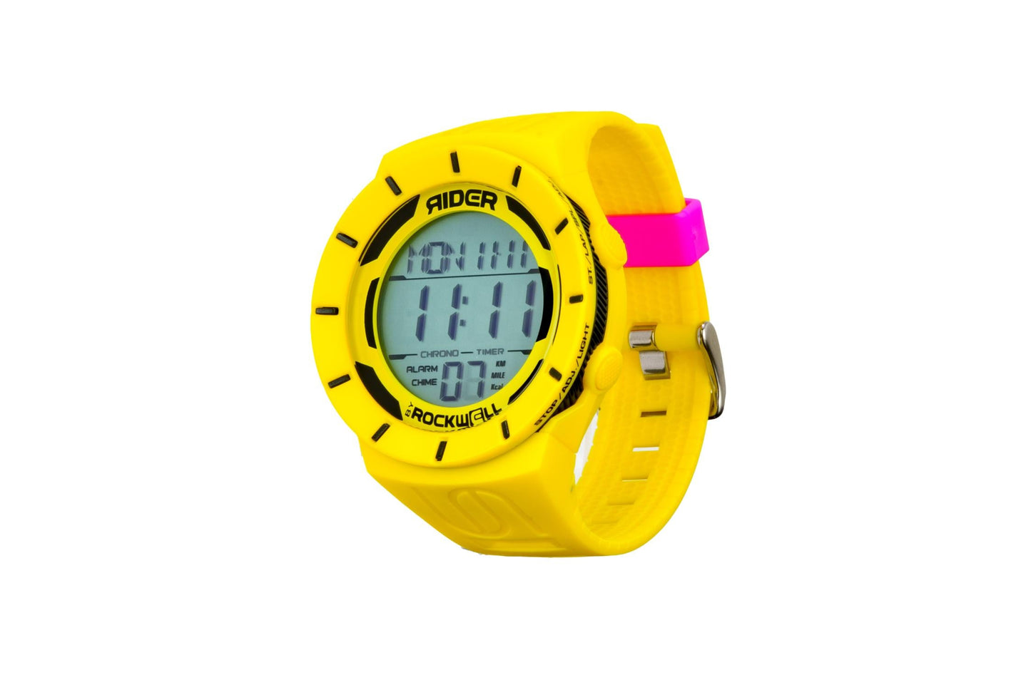 Uncommon1111 Watch – Yellow chronograph watch with countdown timer