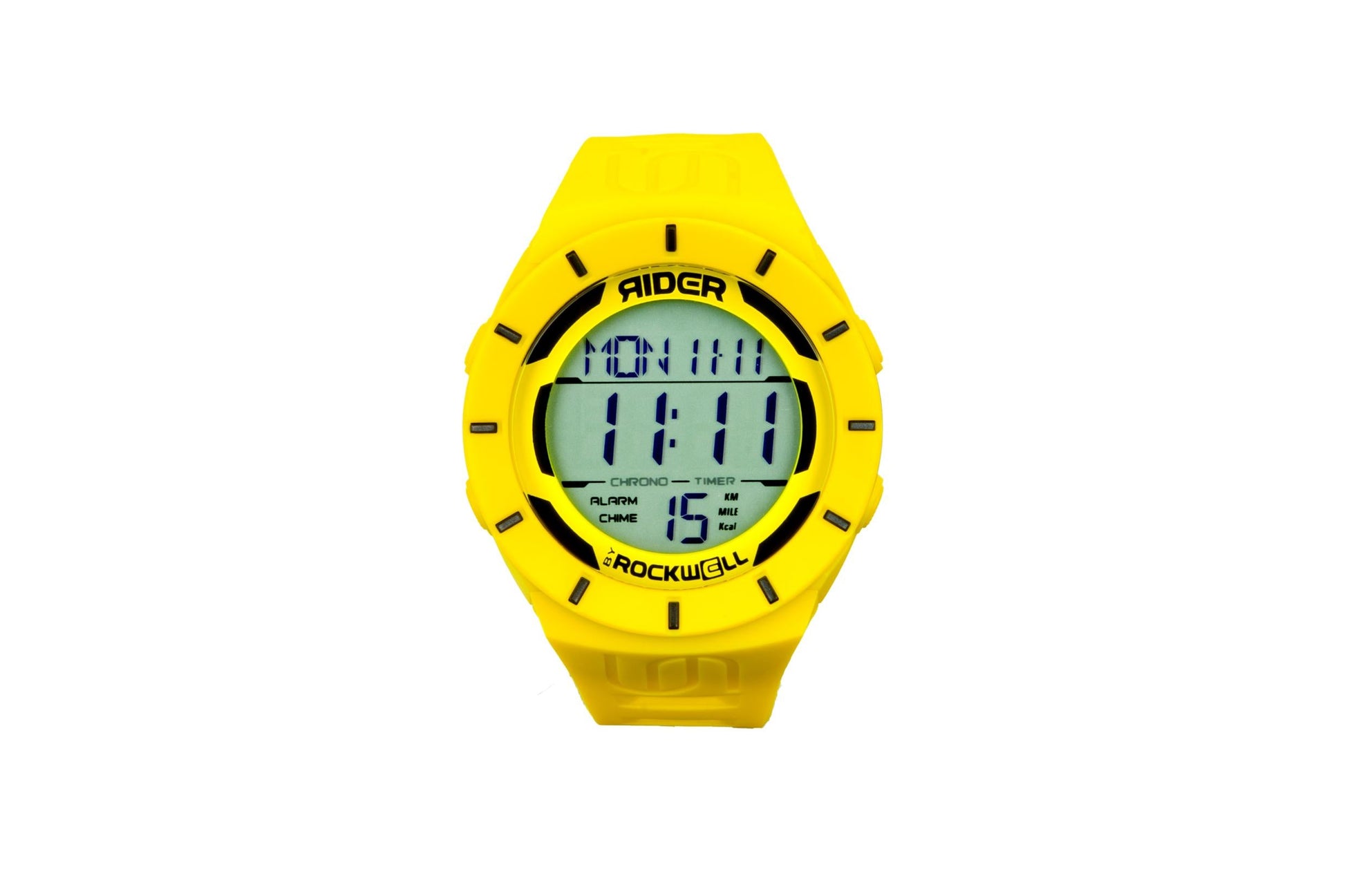 Uncommon1111 Watch – Yellow chronograph watch with countdown timer